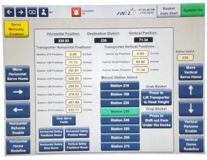 REL Engineered Solutions Metal Etch Automated Cleaning Lines Screen