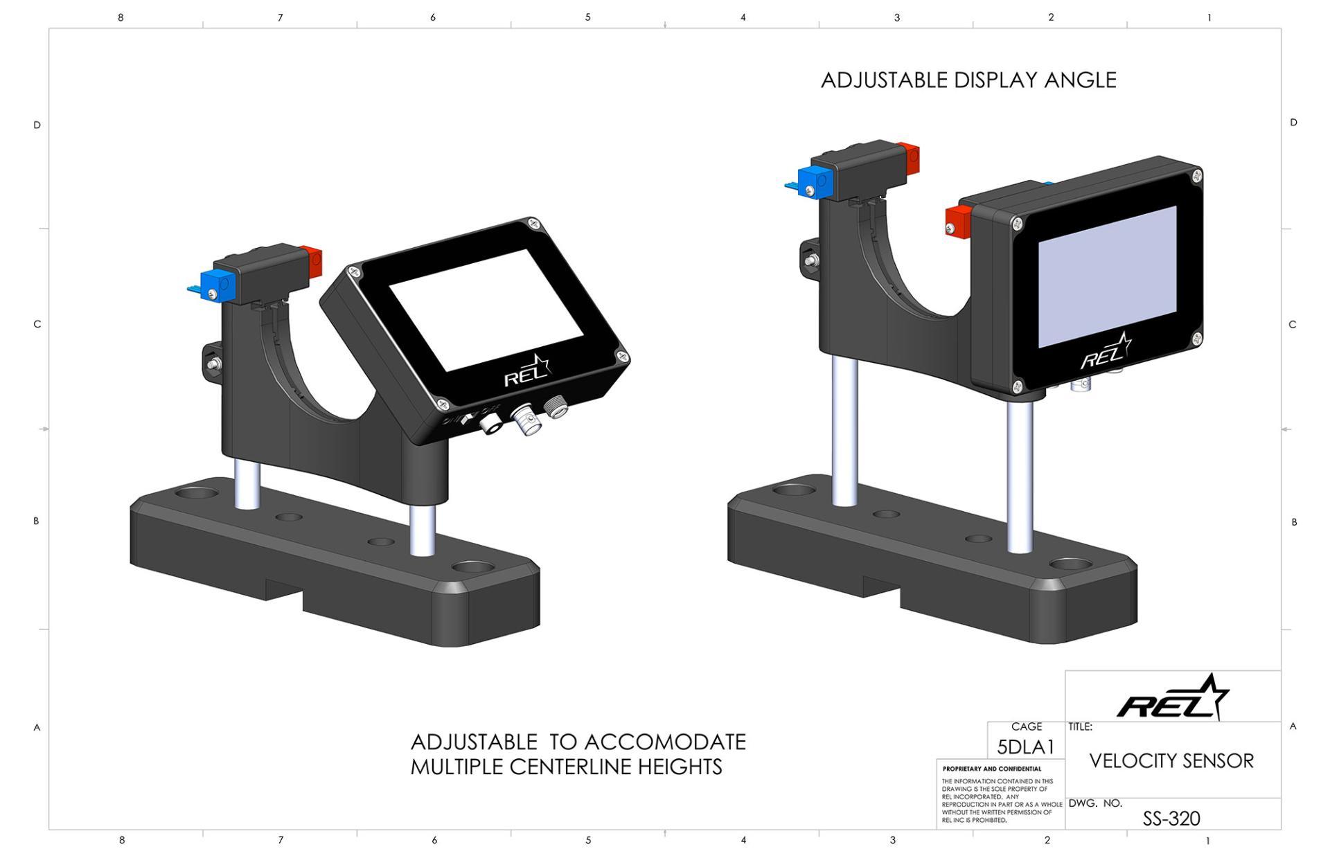 REL Engineered Solutions High Strain Rate Testing Elements Velocity Sensor Schematic